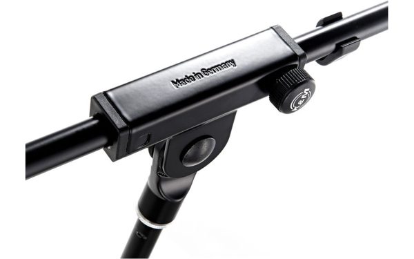 K&M 21070 Tripod Microphone Stand with 32" Boom (Black) - Image 3