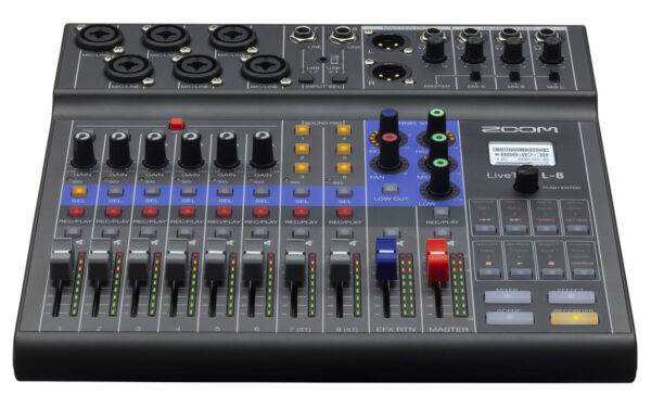 Zoom LiveTrak L-8 Portable 8-Channel Digital Mixer and Multitrack Recorder - Image 2