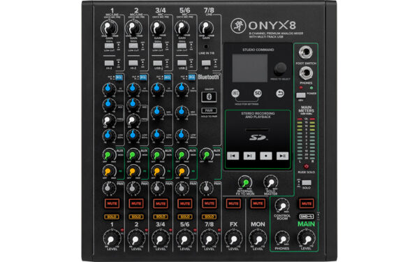 Mackie Onyx8 8-channel Analog Mixer with Multi-Track USB Main