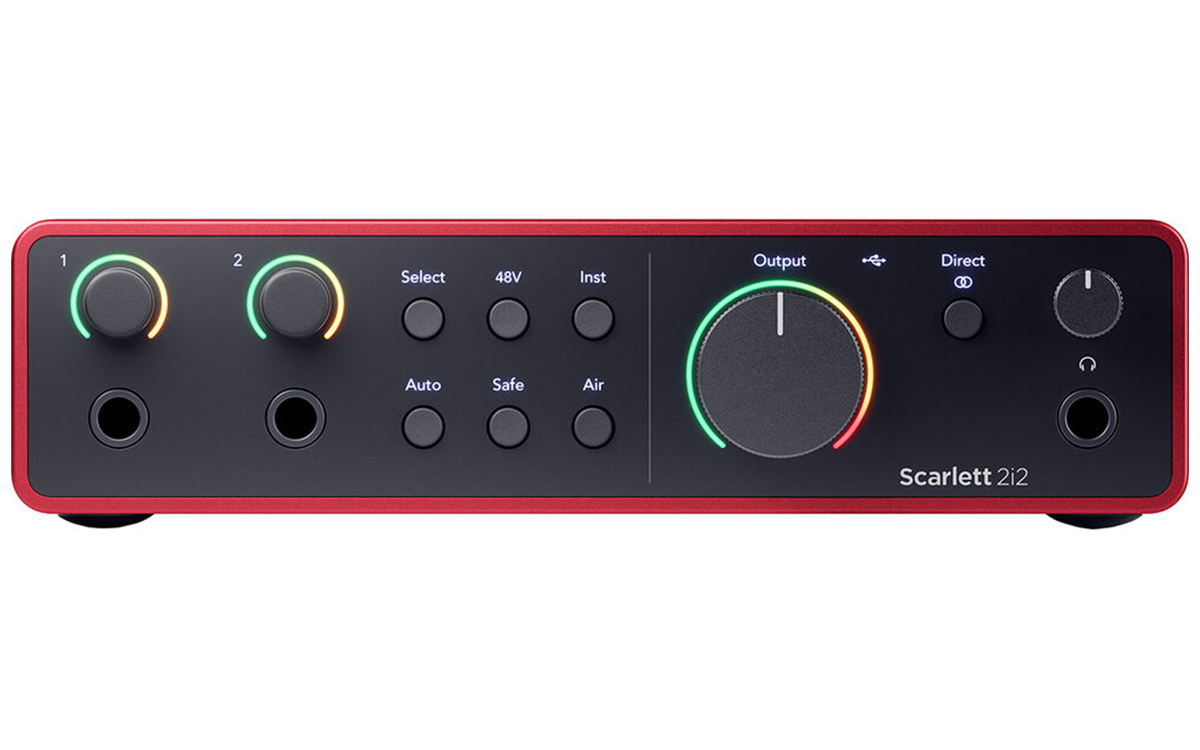 Focusrite Scarlett 2i2 4th Gen USB Audio Interface for Recording