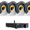 NEXT Audiocom 4 C5Pro Premium Ceiling Speaker Set With A200 Bluetooth Amplifier