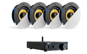 NEXT Audiocom 4 C5Pro Premium Ceiling Speaker Set With A200 Bluetooth Amplifier