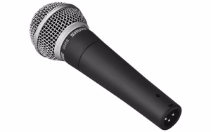 Shure SM58 Cardioid Dynamic Vocal Microphone Side