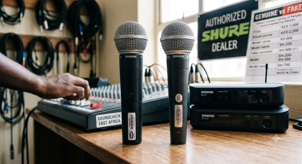 Fake VS Genuine Shure Microphones Kenya